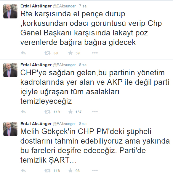 Aksünger'den Olay Yaratacak Tweet...