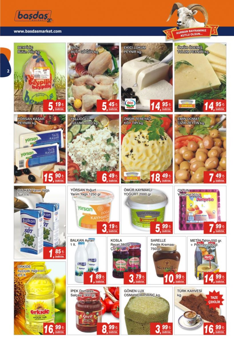 Başdaş Marketler Zinciri'nden vatandaşa erken bayram...