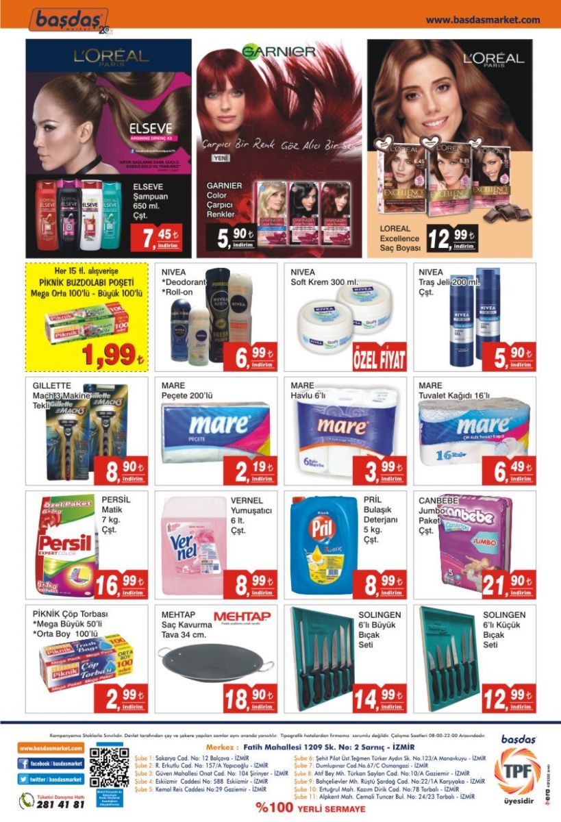 Başdaş Marketler Zinciri'nden vatandaşa erken bayram...