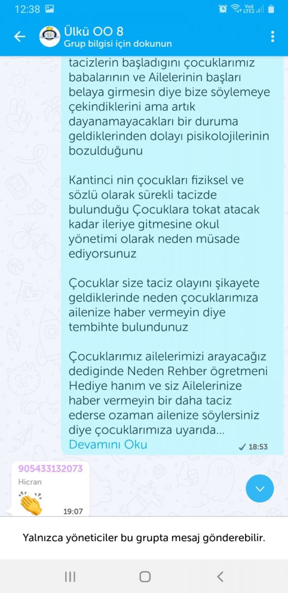 İZMİR KARABAĞLAR ÜLKÜ ORTAOKULUNDA TACİZ SKANDALI!