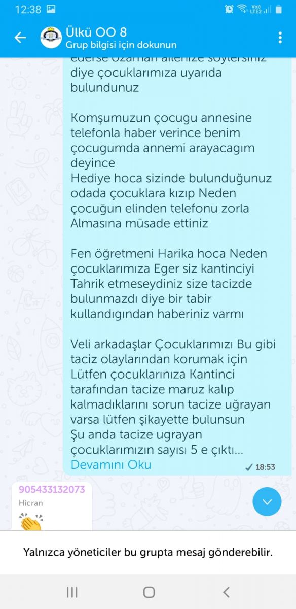 İZMİR KARABAĞLAR ÜLKÜ ORTAOKULUNDA TACİZ SKANDALI!