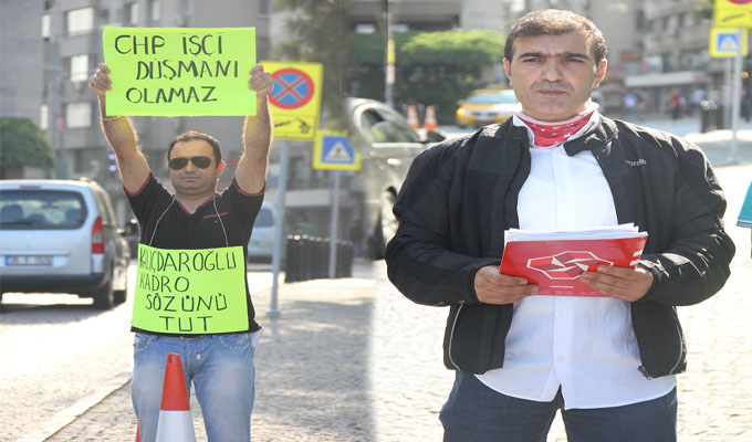 Büyükşehir Önünde Kadro Eylemi