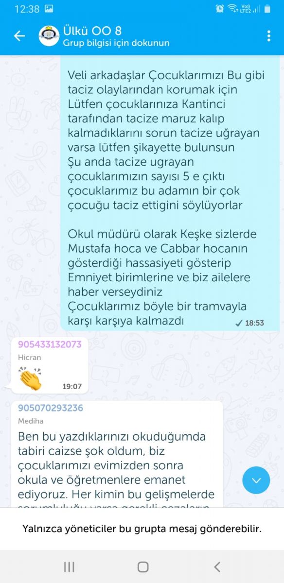 İZMİR KARABAĞLAR ÜLKÜ ORTAOKULUNDA TACİZ SKANDALI!