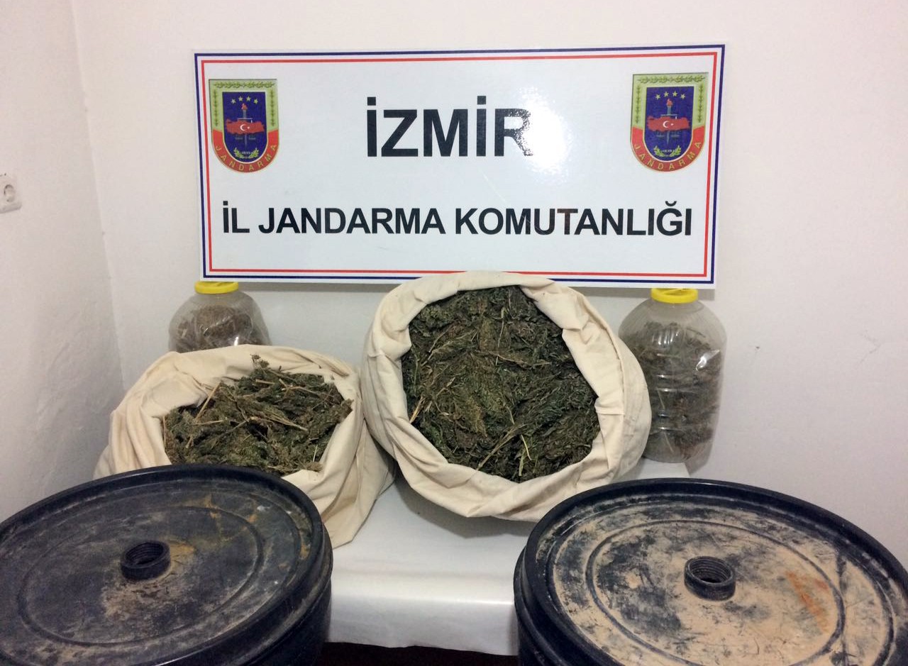 Jandarma yarım milyon değerinde uyuşturucu ele geçirdi