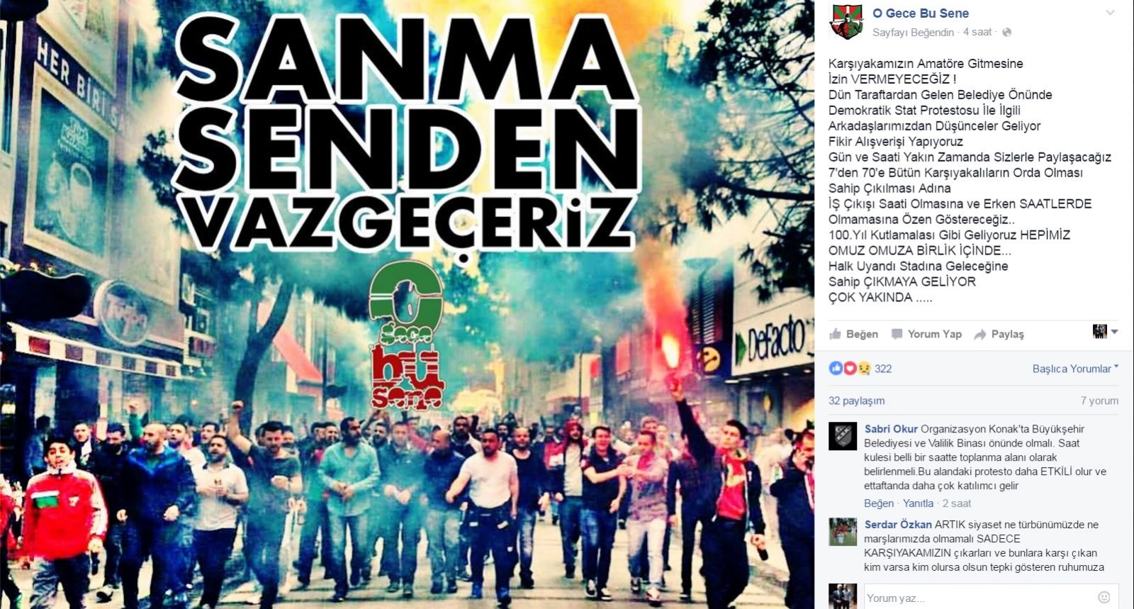 Karşıyaka Taraftarı Ayaklanıyor!