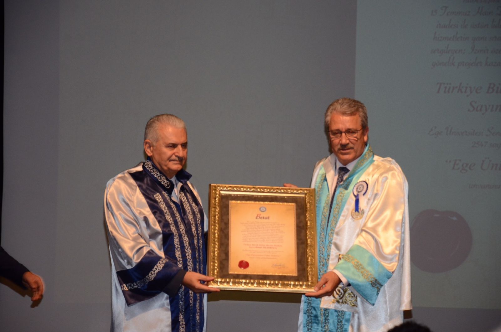 Fahri Doktora verilen TBMM Başkanı Yıldırım’dan ilk ders