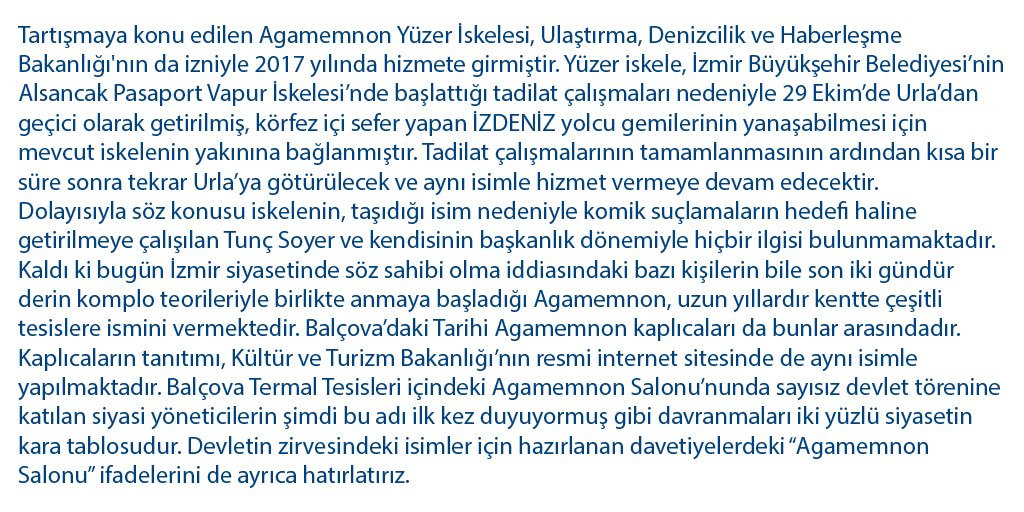 İzmir Büyükşehir Belediyesi o konu hakkında yazılı açıklama yaptı: "Yalanlara Cevabımızdır!"