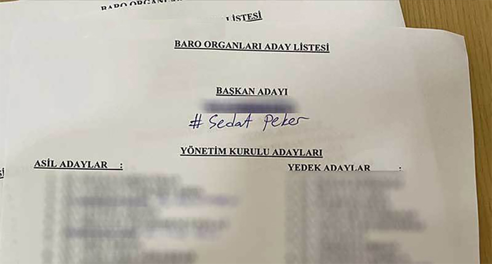Baro seçimlerinde sandıktan 'Sedat Peker' çıktı!