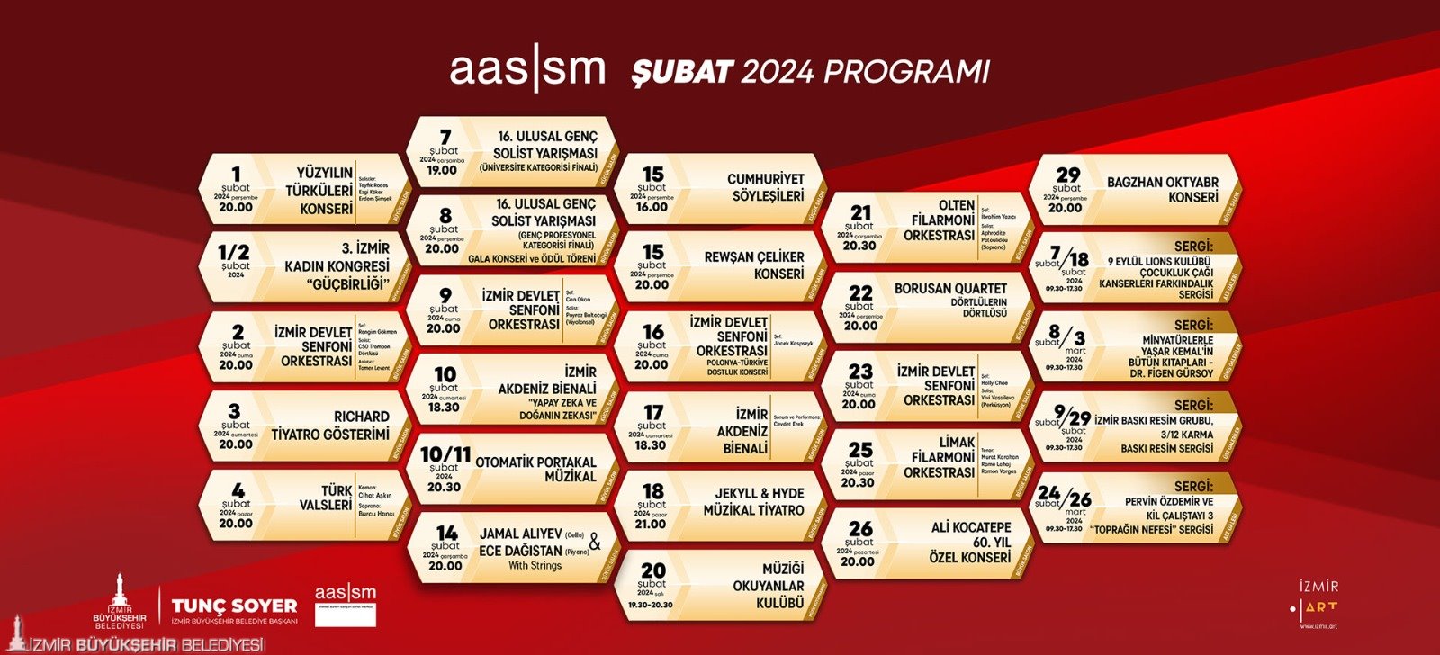 Şubat'ta AASSM yine çok canlı