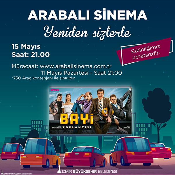 Korona günlerinde arabalı sinema keyfi