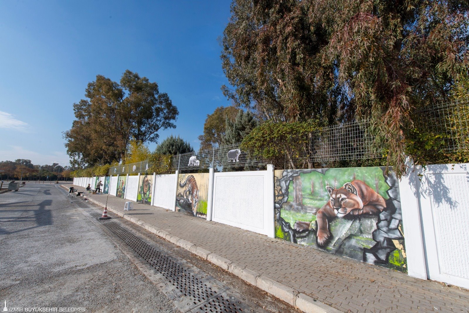 Doğal Yaşam Parkı'nın duvarlarına renk geldi