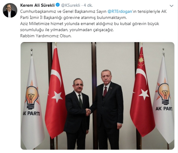 AK Parti İl Başkanı olan Sürekli'den çarpıcı açıklamalar