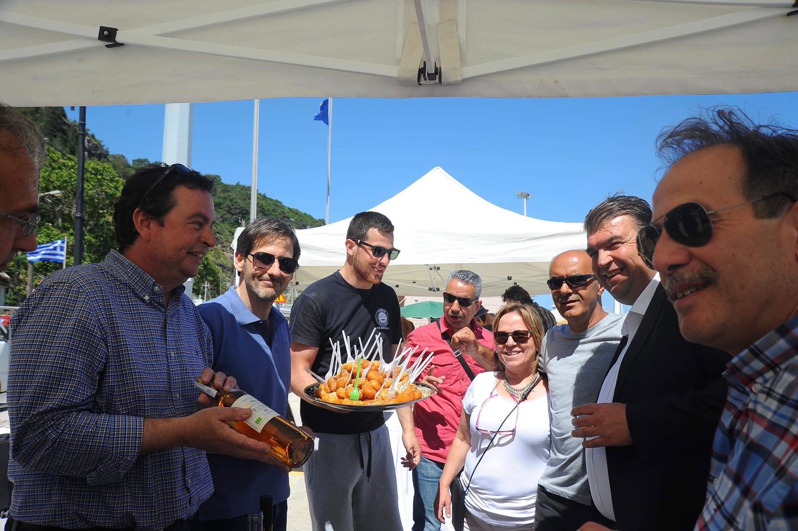 Samos’ta sıcak karşılama