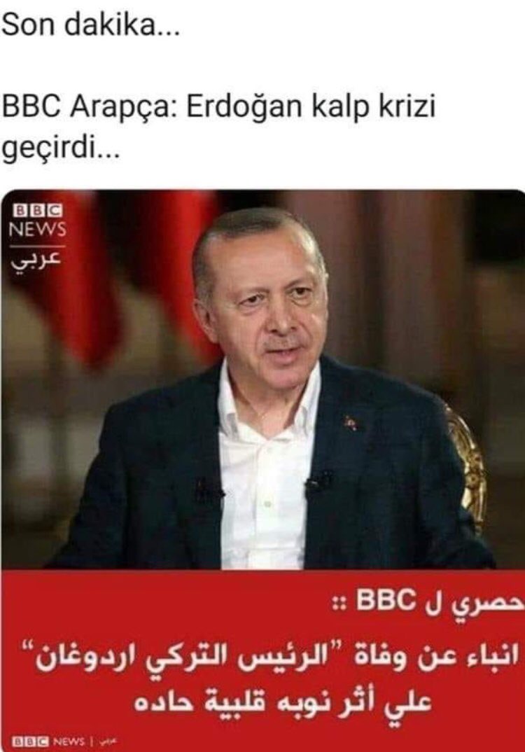 'Erdoğan öldü' dediler, ortalık karıştı