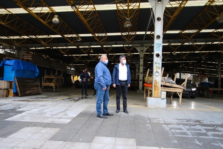 Çamkıran pazar yeri yenileniyor