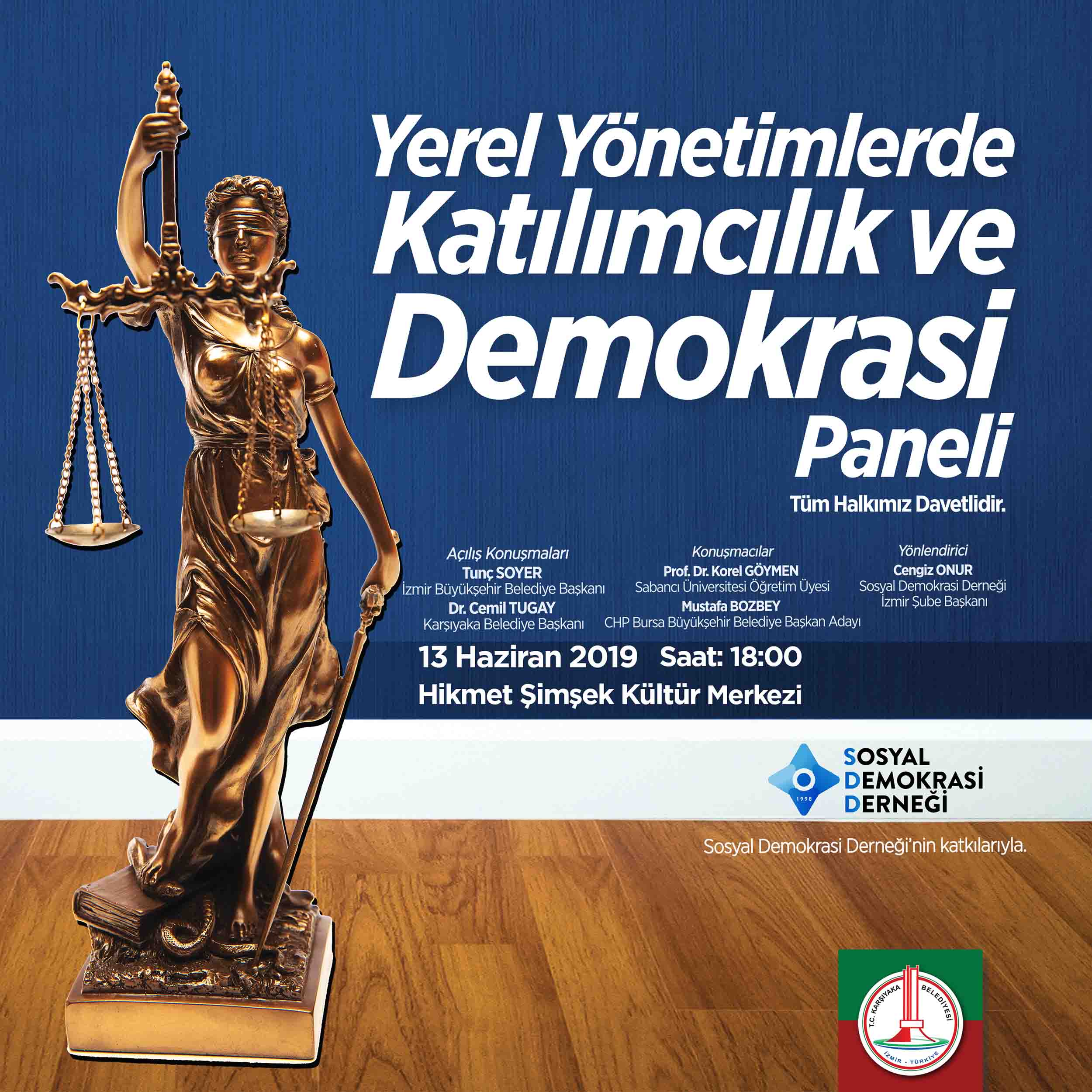 Karşıyaka yerel yönetimde demokrasiyi konuşacak