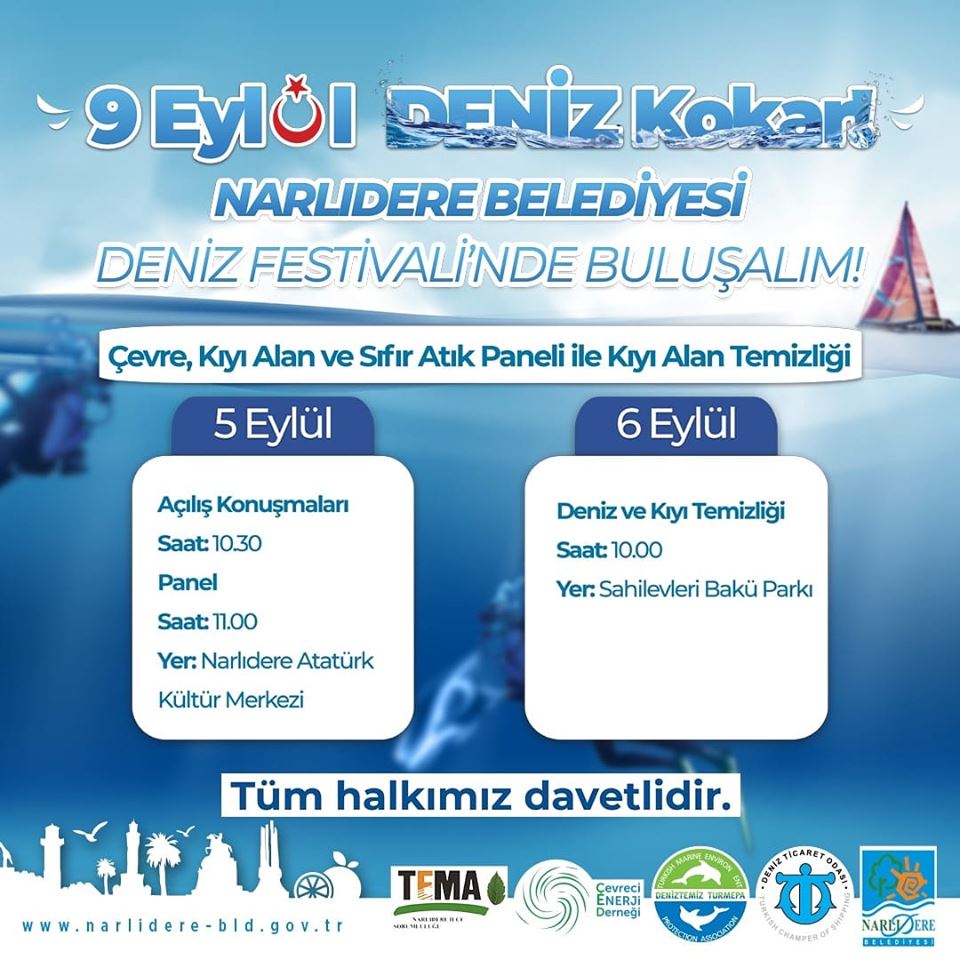 Narlıdere 9 Eylül’ü ‘Deniz Festivali’ ile kutlayacak
