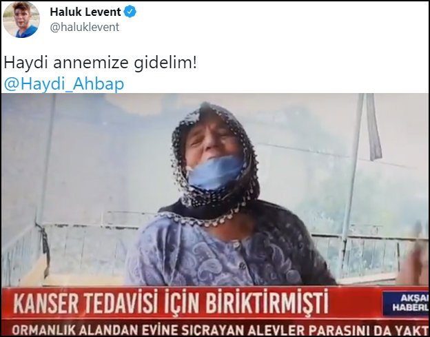Haluk Levent’ten Cemile Teyze çağrısı