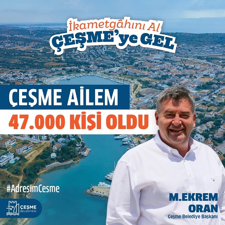 Çeşme’nin nüfusu 46.093 oldu!