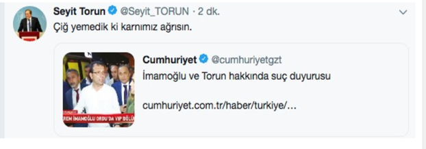 Ordu Valiliği'nden İmamoğlu ve beraberindekiler hakkında suç duyurusu