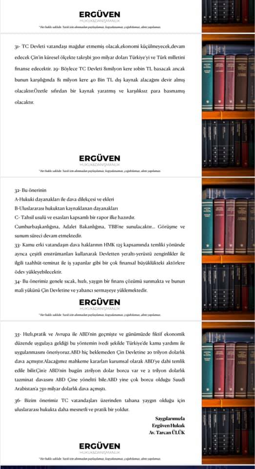 ÇİN DEVLETİ TÜRK MİLLETİNE TAZMİNAT ÖDEMELİ