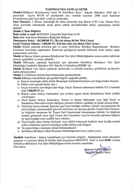 “Konak Meydanı'nı da satar”