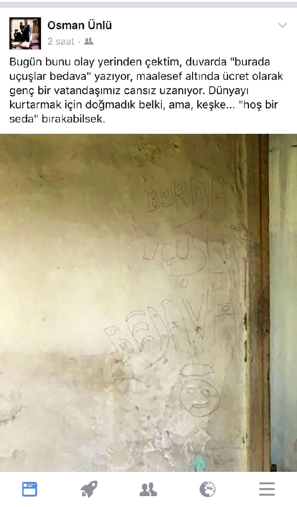 Savcı'dan ibretlik paylaşım...