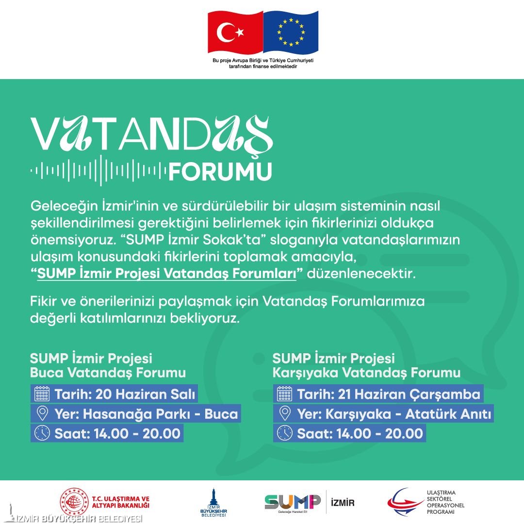 İzmir’in geleceği için “SUMP İzmir Sokak’ta”