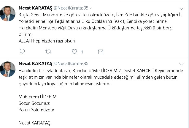 İl Başkanı İstifa Etti