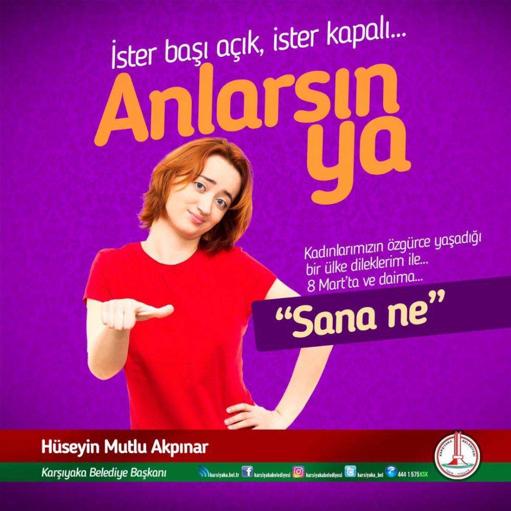 Karşıyaka'nın afişine Ak partiden tepki