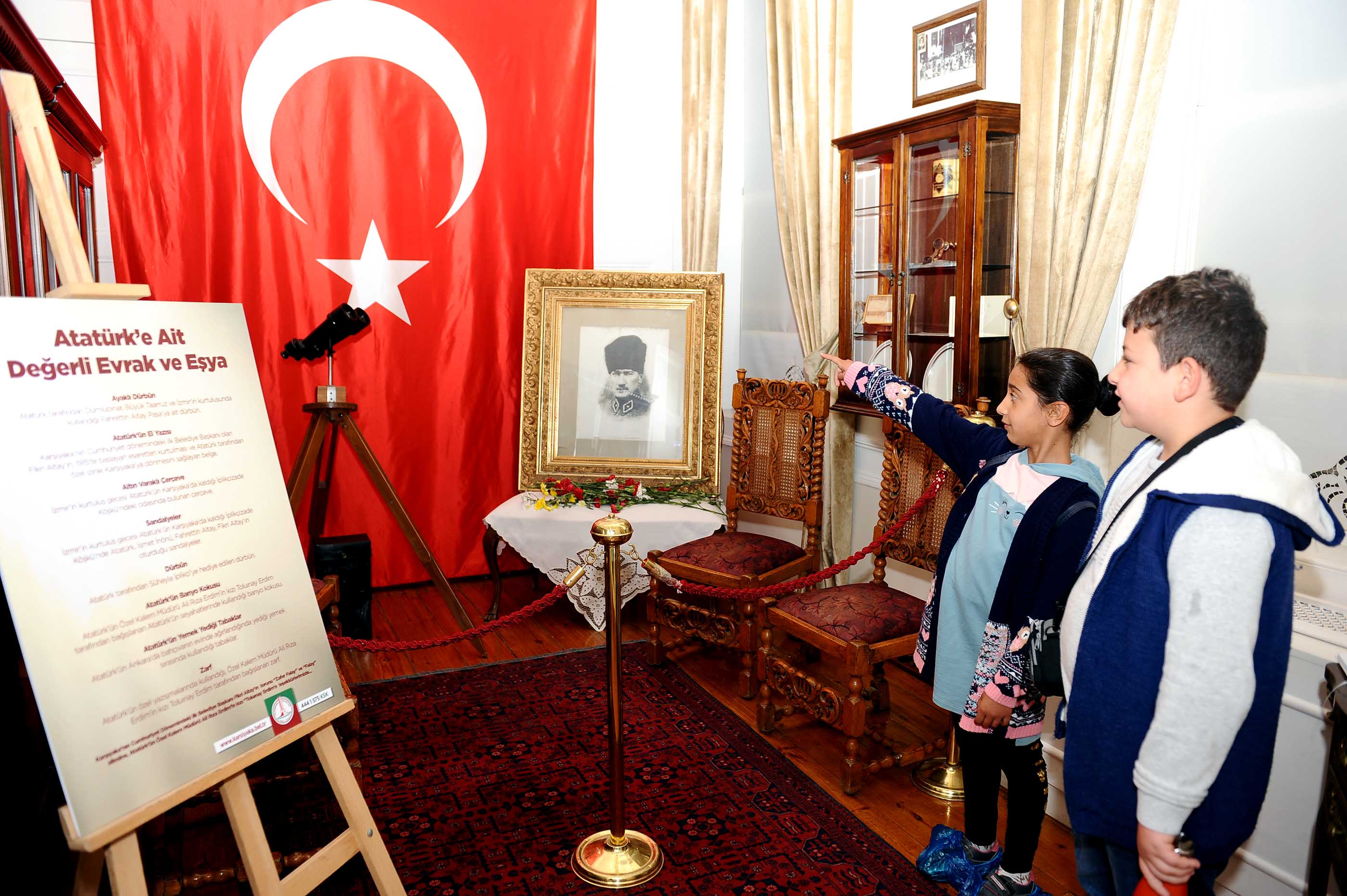 Atatürk’ün eşyaları Latife Hanım Köşkü’nde