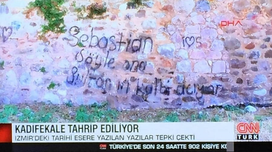 Kaledeki tarihi saygısızlık ulusal gündemde geniş yer buldu... Büyükşehir çalışma başlatıyor