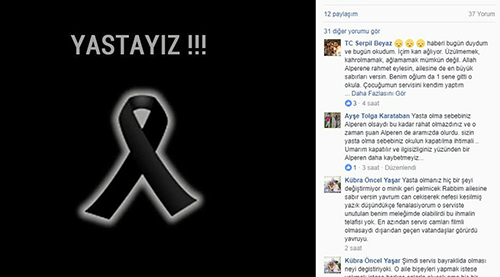 Serviste can veren Alperen’in okulunun camlarını indirdiler