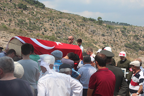 Kore gazisi askeri törenle uğurlandı