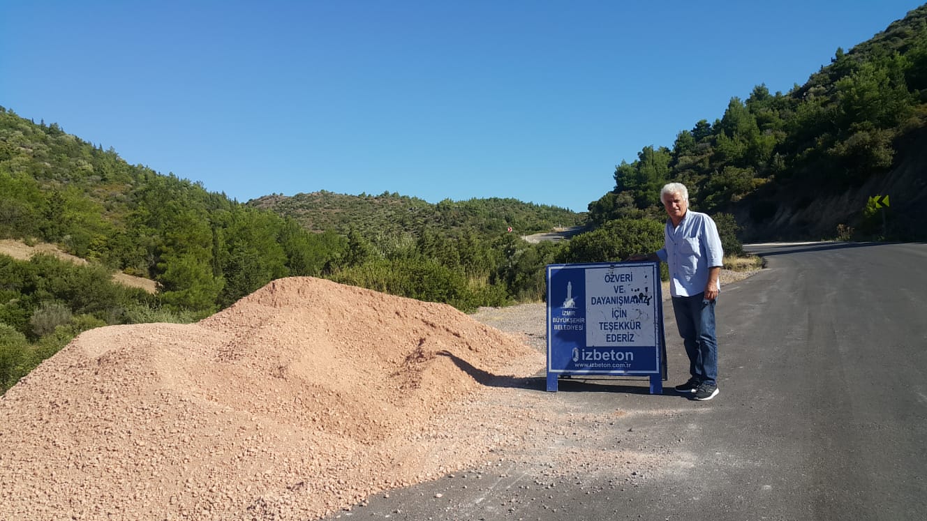 Karaburun yollarında bakım başladı