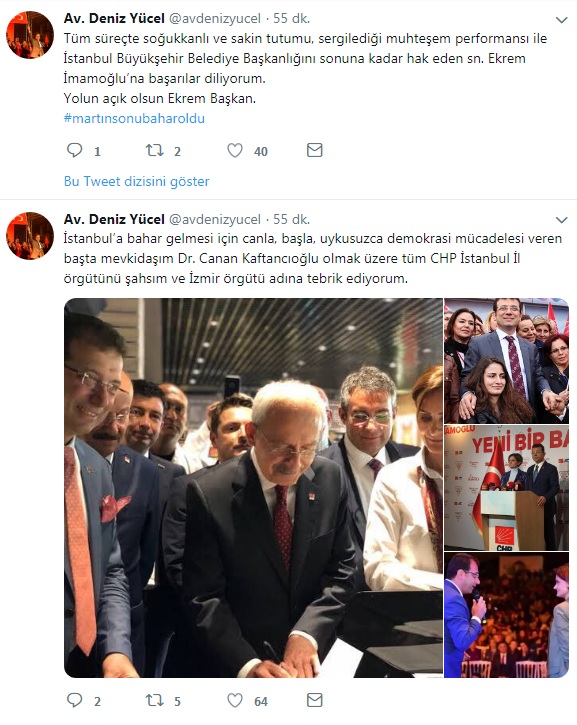 Yücel ve Soyer'den İmamoğlu'na tebrik; Ne mesaj verdiler?