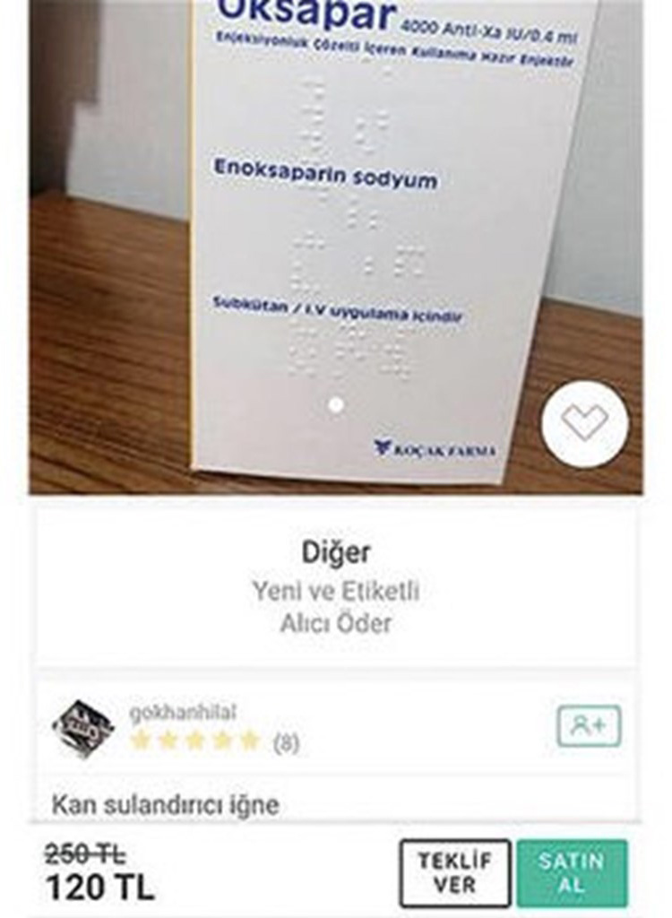 Sahibinden az kullanılmış hap! İkinci el ilaç tehlike saçıyor