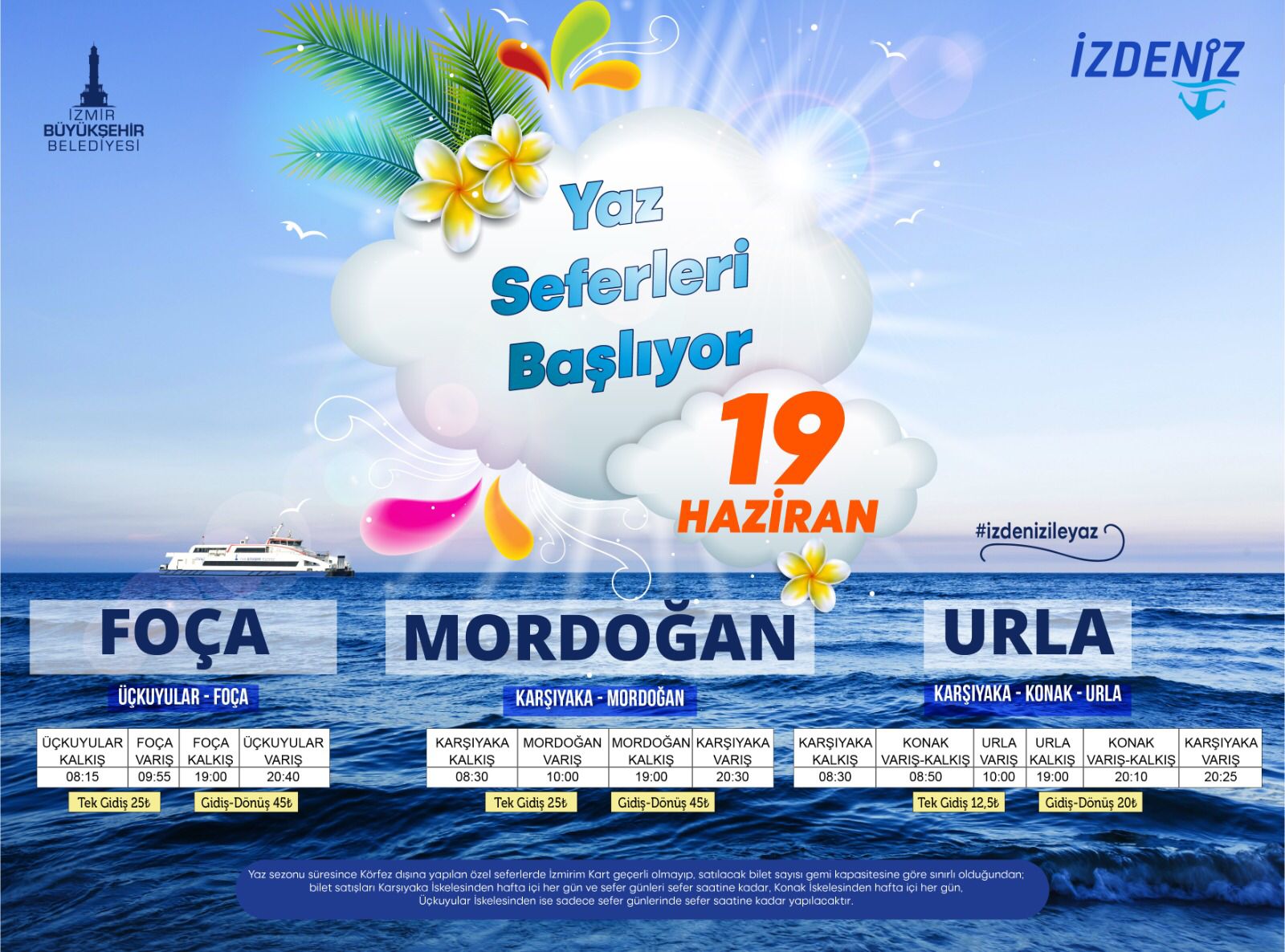 Denizde yaz seferleri başlıyor