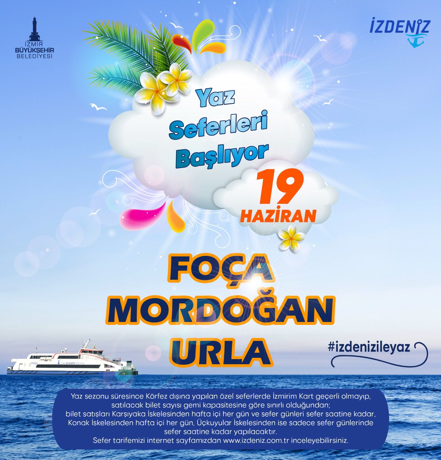 Denizde yaz seferleri başlıyor