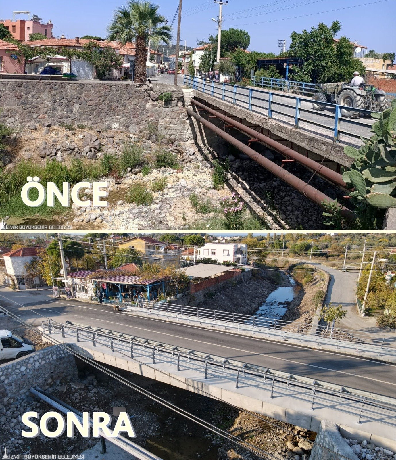 Dikili’nin yeni köprüsü hizmete girdi