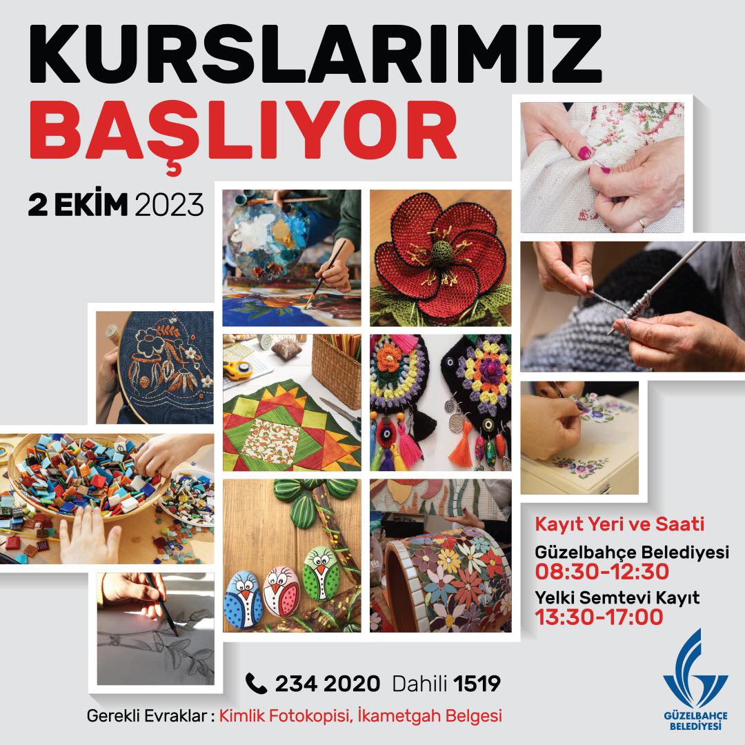 Güzelbahçe'de 7'den 70'e kurs