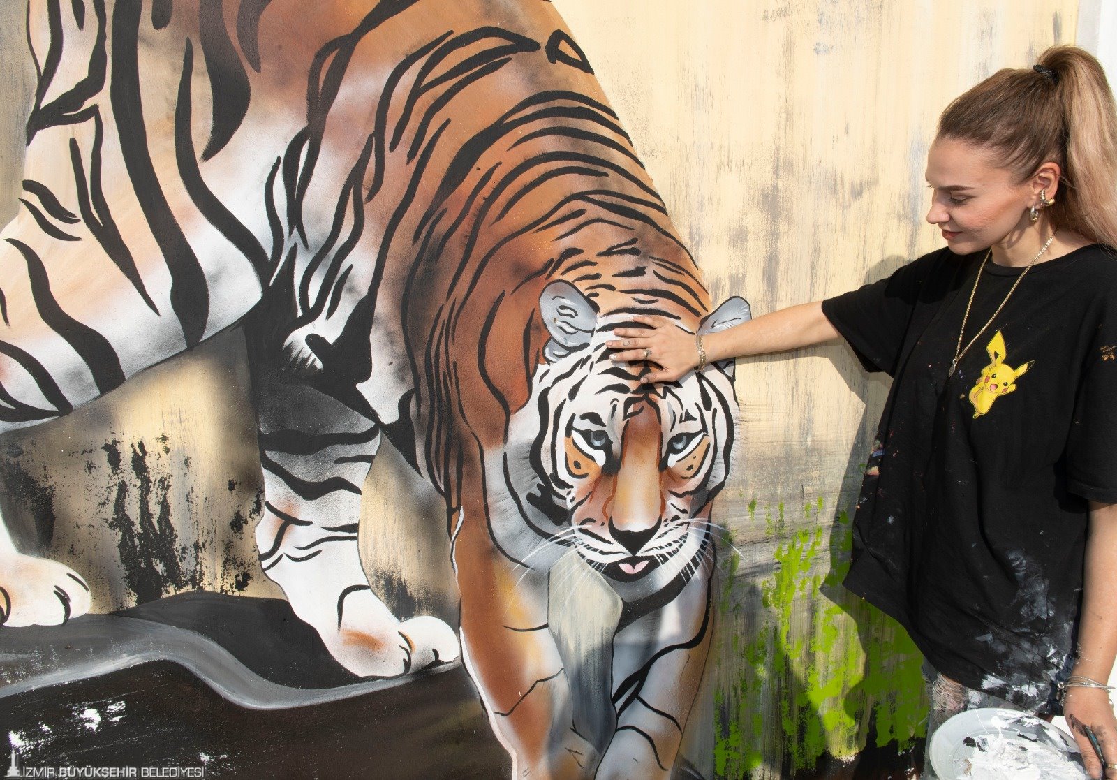 Doğal Yaşam Parkı'nın duvarlarına renk geldi