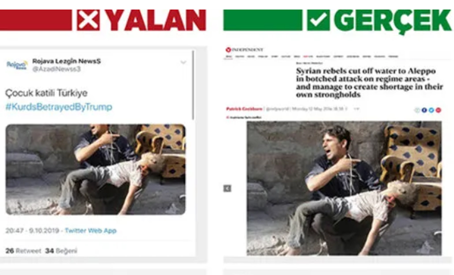 Terör örgütü yandaşlarından 'Barış Pınarı' manipülasyonu