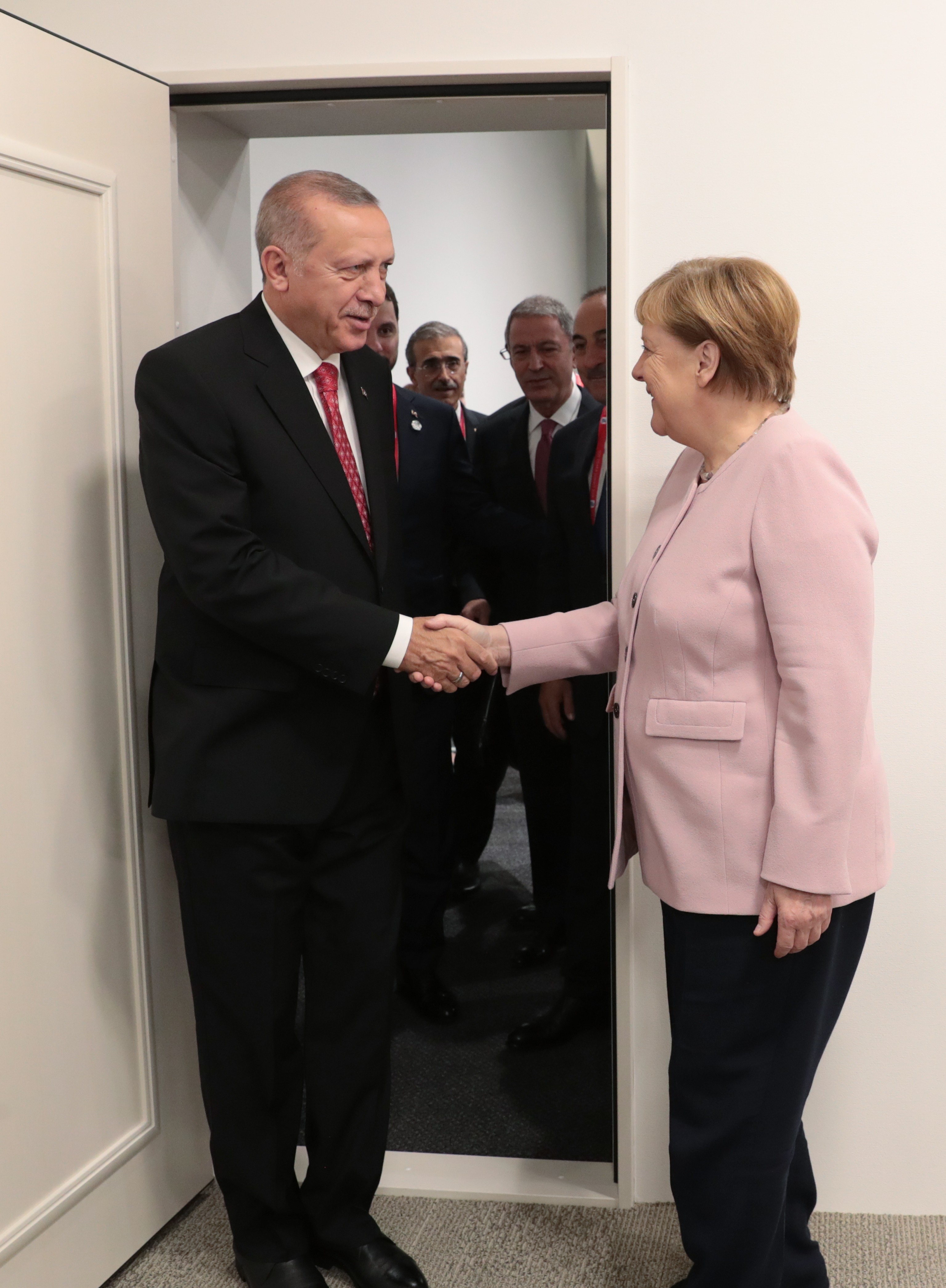 Cumhurbaşkanı Erdoğan, Merkel ile görüştü