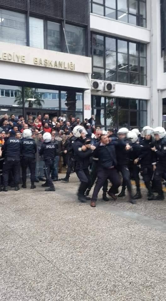 İŞÇİLERE BİBER GAZLI MÜDAHALE…