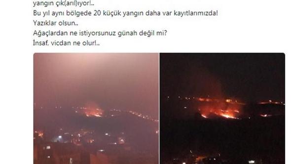 Aynı yerde 20. yangın... Bunun adı hainlik!