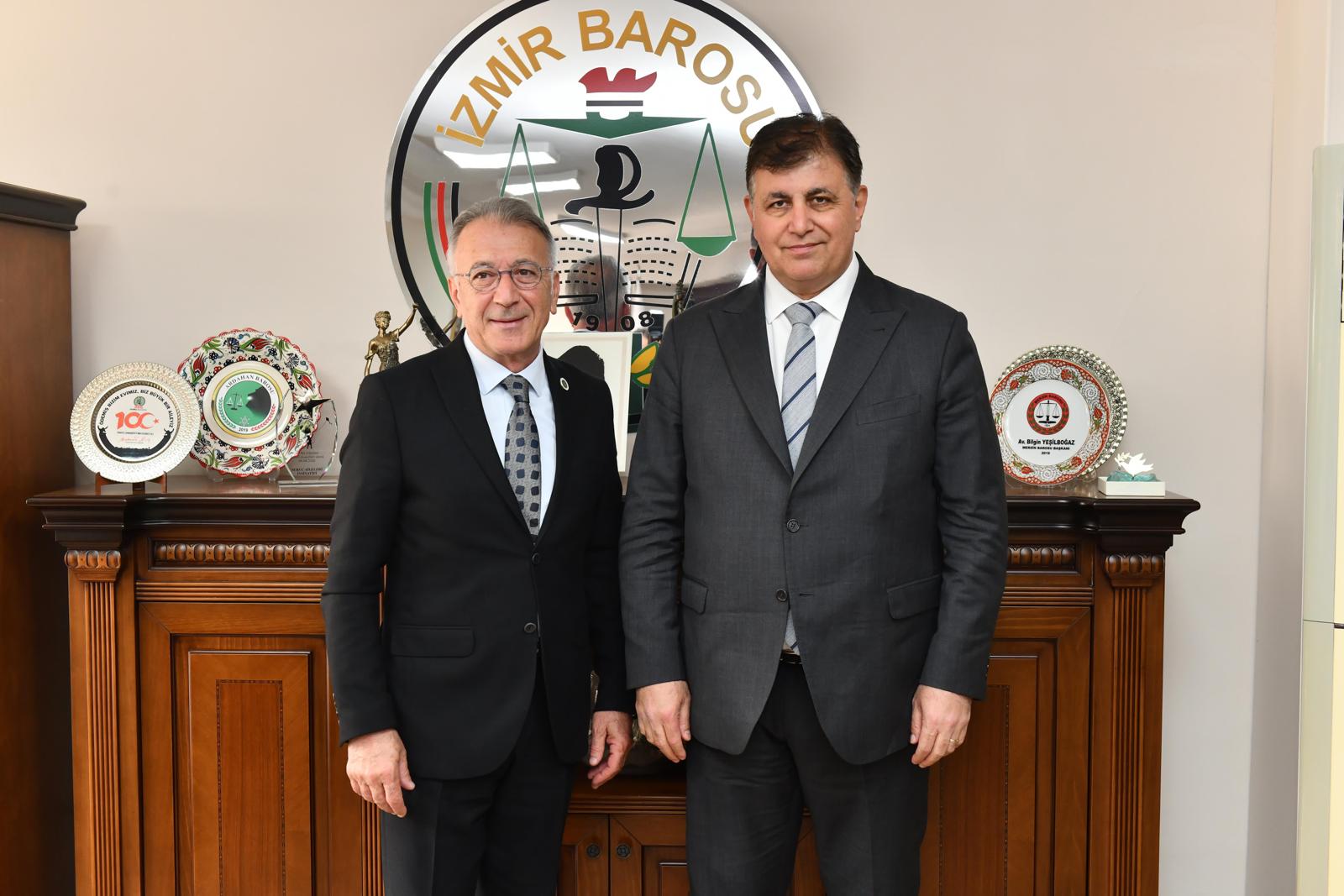 Başkan Tugay seçim güvenliği için İzmir Barosu'ndan destek istedi