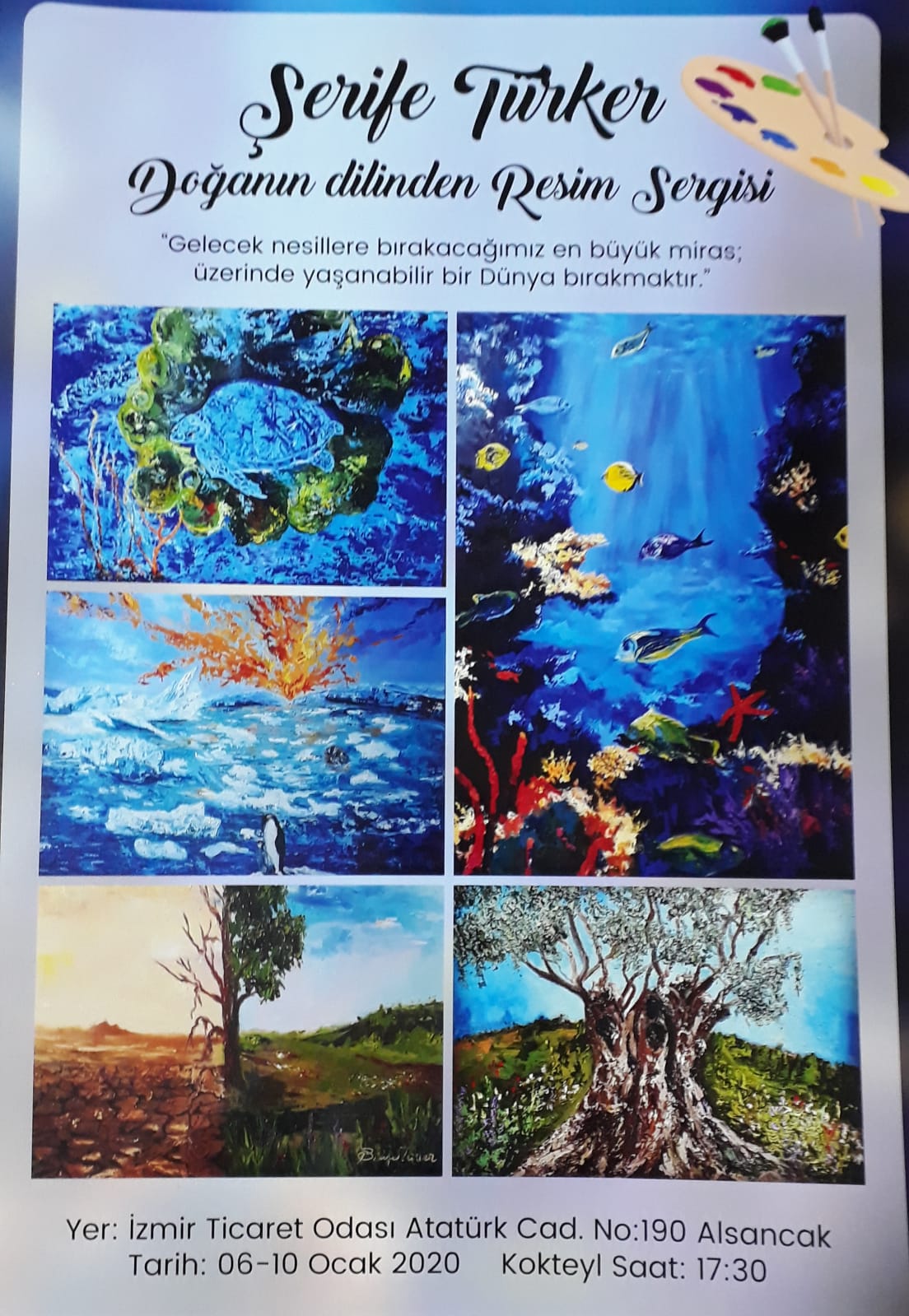 Ressam Şerife Türker yeni sergisini açtı