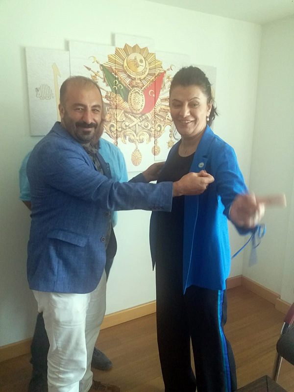 Ataklı’dan Türkmenoğlu’na İMGİAD rozeti