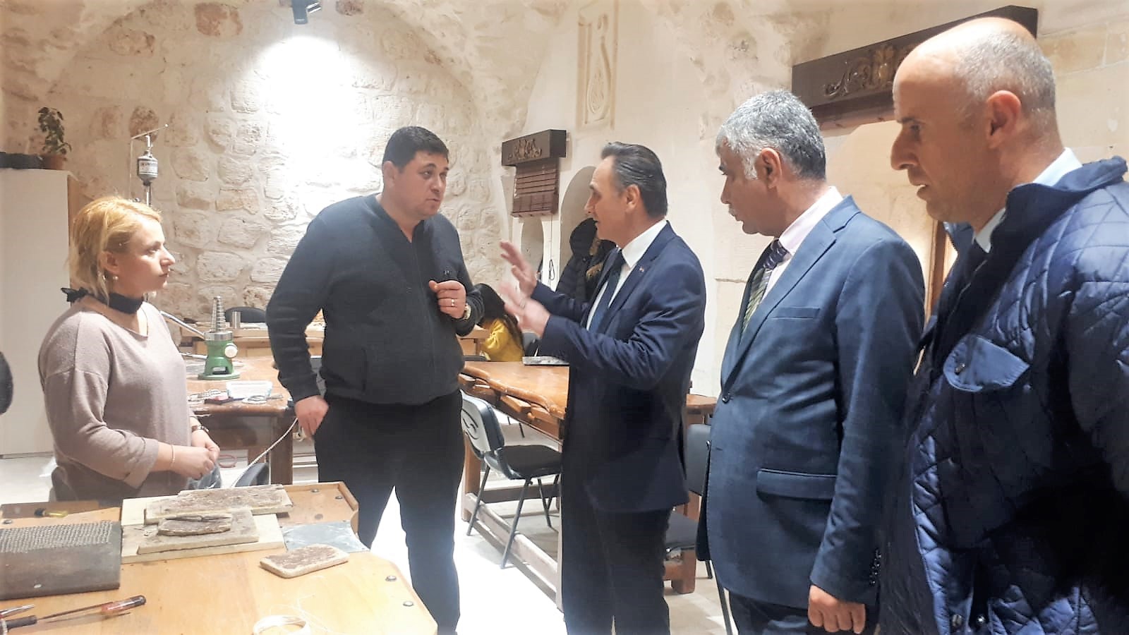 DİKA Genel Sekreteri Altındağ Midyat Tarihi Çarşıları Projesinde İncelemelerde Bulundu